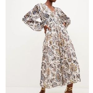 Karen Millen Paisley Metallic Dress BNWT